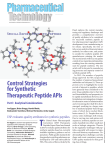 Control Strategies for Synthetic Therapeutic Peptide APIs