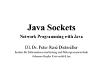Network Programming with Java DI. Dr. Peter René Dietmüller