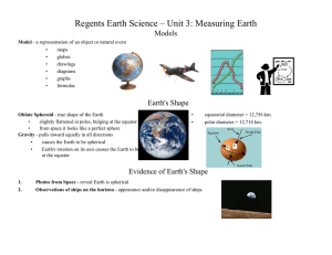 Regents Earth Science – Unit 3: Measuring Earth