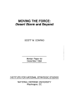 MOVING THE FORCE: Desert Storm and Beyond