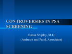 Controversies in PSA Screening