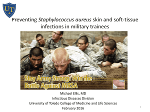 Preventing Staphylococcus aureus skin and soft