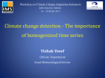 Climate Change Detection: The Importance of Homogenized Time