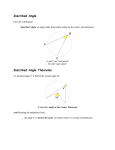 Inscribed Angle Inscribed Angle Theorems