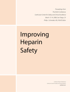 Improving Heparin Safety