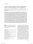 Use of 3-dimensional surface acquisition to study facial