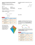 Lesson 6-6: The Properties of Kites and Trapezoids Objectives: Use