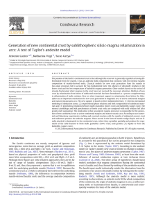 Generation of new continental crust by sublithospheric silicic