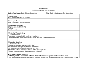 Earth in the Universe Grade One