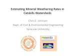 Estimating Mineral Weathering Rates in Catskills