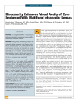 Binocularity Enhances Visual Acuity of Eyes Implanted With