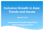 Inclusive Growth in Asia: Trends and Issues