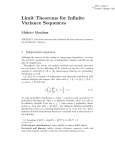 Limit Theorems for Infinite Variance Sequences