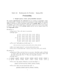 Probability - University of Hawaii Mathematics