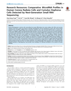 Research Resources: Comparative MMM icroRNA