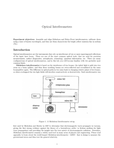 Optical Interferometers
