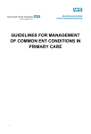 Guidelines for Management of Common ENT Conditions in Primary