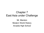 Chapter 7 East Asia under Challenge