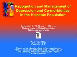 Recognition and Management of Depression and Co