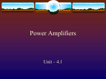 Small signal amplifiers