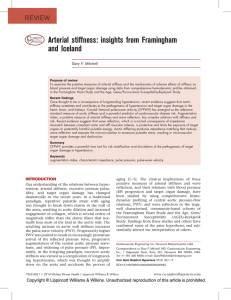 Arterial stiffness: insights from Framingham and Iceland