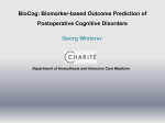 Postoperative Cognitive Disorders