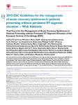 2015 ESC Guidelines for the management of acute coronary