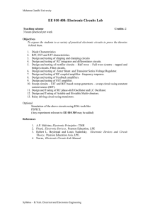 EE 010 408 Electronic Circuits Lab