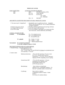 PROSTATE CANCER EARLY DETECTION ACTION PLAN BASED