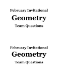 February Invitational Team Questions February