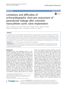 Limitations and difficulties of echocardiographic short