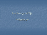 Psychology MCQ Questions