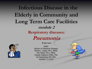 ID in the Elderly: GI,GU and Respiratory Infections