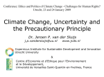 Climate Change, Uncertainty and Precaution
