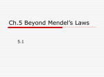 Ch. 5- complex Genetics thru Mitochondrial DNA