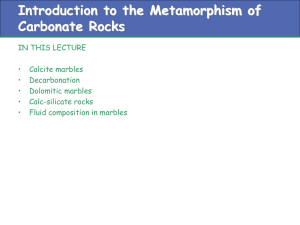 LECTURE 21 - Carbonates and Calc