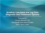 Sciatica: Low back and Leg Pain Diagnosis and