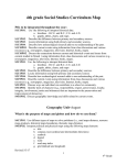 4th grade Social Studies Curriculum Map