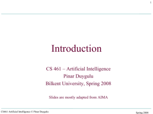 Introduction - Bilkent University Computer Engineering Department