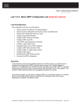 Lab 11.6.1: Basic OSPF Configuration Lab (Instructor Version)