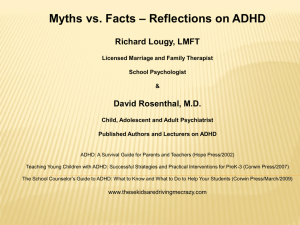 Myths vs. Facts – Reflections on ADHD