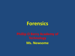 Forensics - Science2012-2013