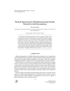 Particle Rezoning for Multidimensional Kinetic Particle-In