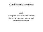 Recognizing Conditional Statements