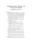 Probability Theory, Discrete, and Continuous Probability
