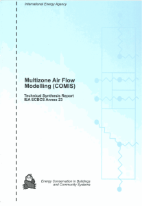 Multizone Air Flow Modelling (COMIS) - IEA-EBC