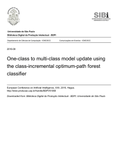 One-class to multi-class model update using the class