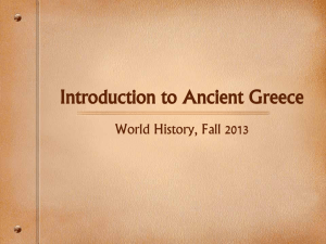 Introduction to Ancient Greece