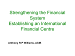 Strengthening the Financial System Establishing an International
