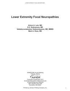 Lower Extremity Focal Neuropathies